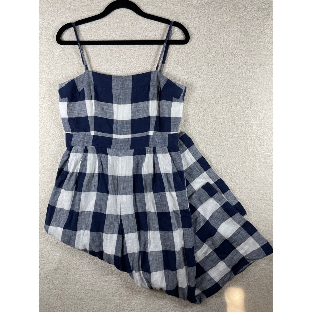 wide leg linen jumpsuit j. crew gingham beauchamps capri 4 coastal preppy